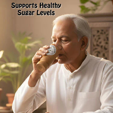 Vijaysar Wood Glass - Natural Sugar Balance, The Ayurvedic Way