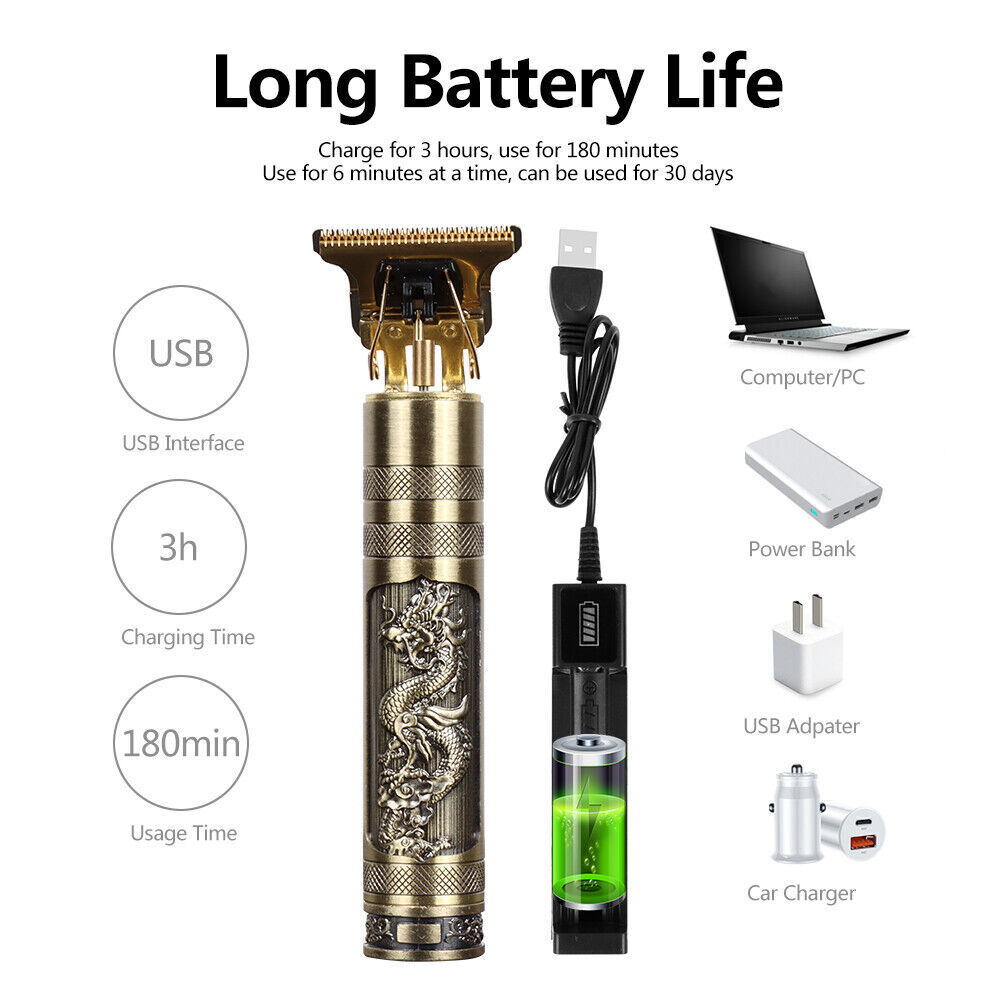 Professional Mens Hair Clippers Shaver Trimmers Machine Cordless Beard Electric
